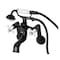 Kingston Brass Tub Wall Mount Clawfoot Tub Faucet with Hand Shower, Matte Black KS229PXMB - alternate 1